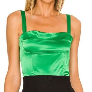 Superdown Tiana green top
